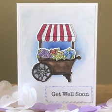 Gazelle Sentiments Get Well Soon Greeting Card