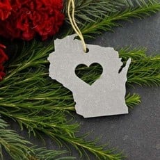 Iron Maid Art Ornament - Metal Wisconsin