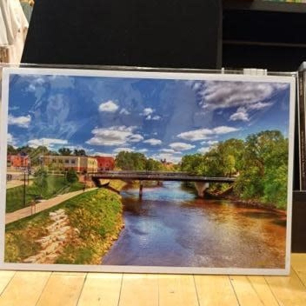 Lloyd Fleig 12x18 - Eau Claire River Bridge Print