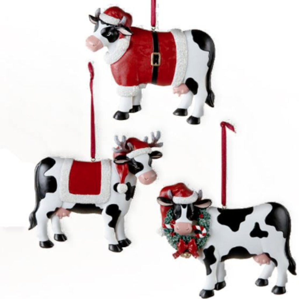 Volume One Ornament - Christmas Cow Assorted