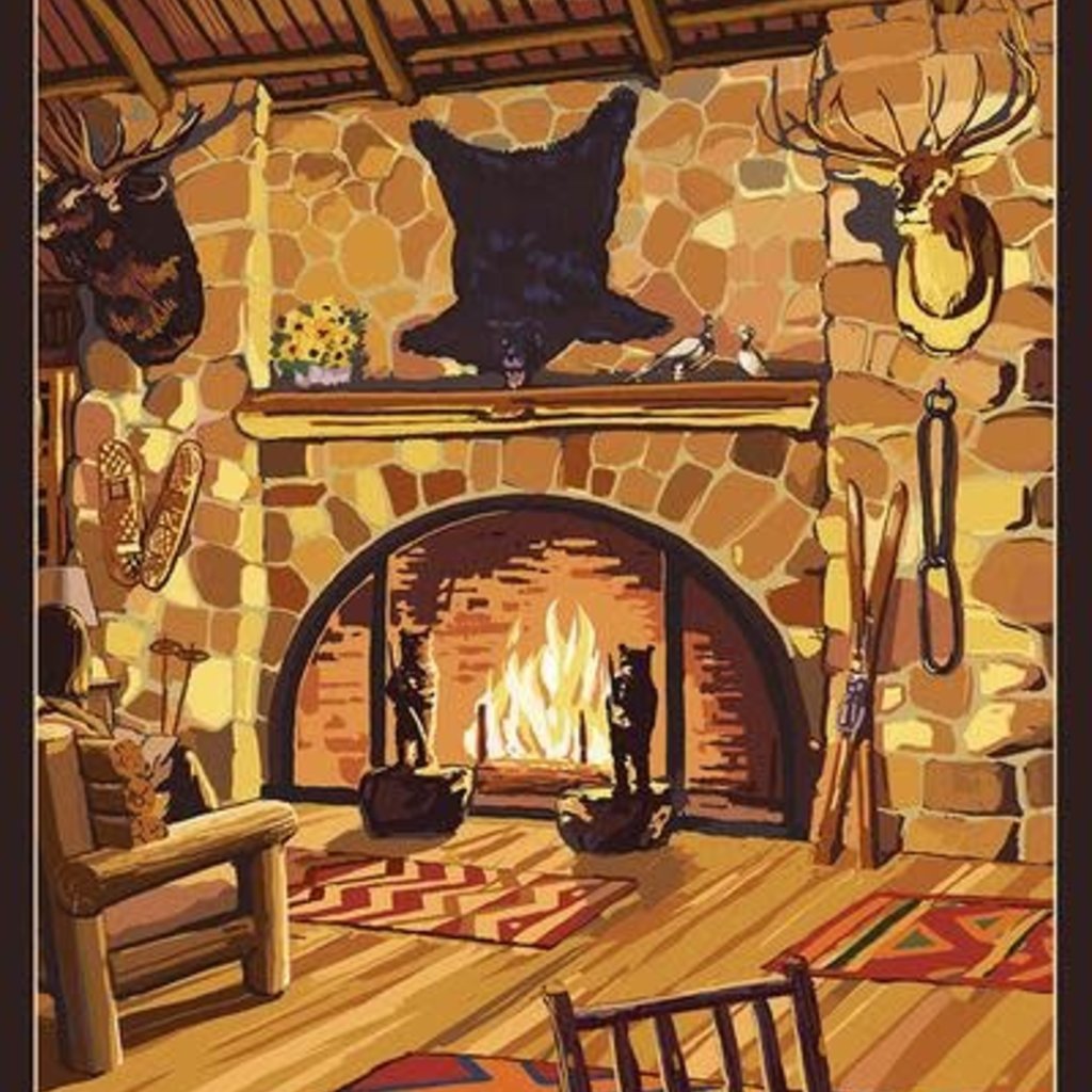 Volume One Wisconsin Lodge Interior Print (12x18)