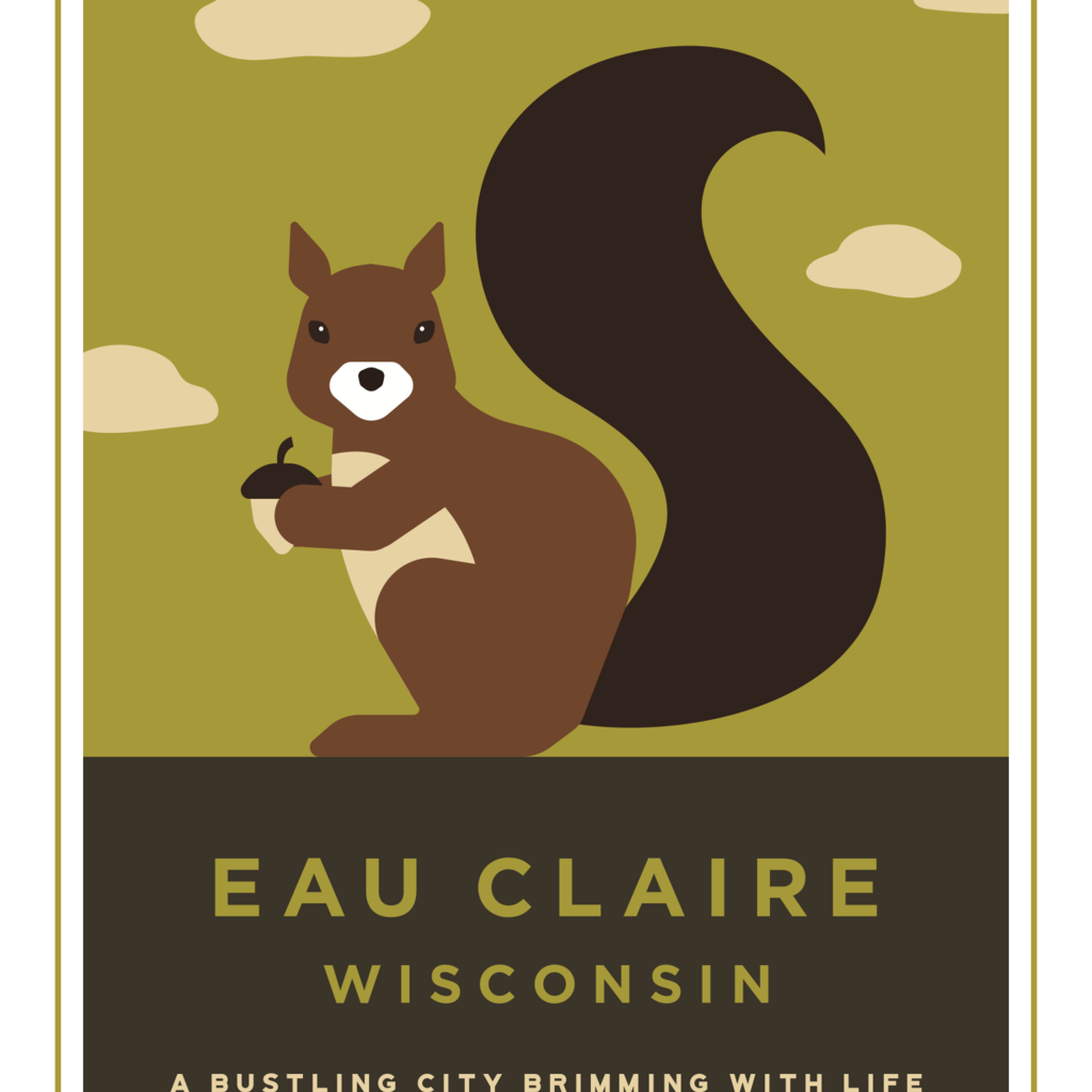 Volume One Eau Claire Animal Series Print - Squirrel