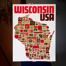 Aaron Draplin Wonderful Wisconsin USA - Draplin Print