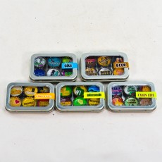 Kate Grenier Bottle Cap Magnet Set - Wisconsin