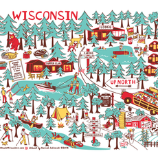 HANmade Milwaukee Postcard - Up North Wisconsin