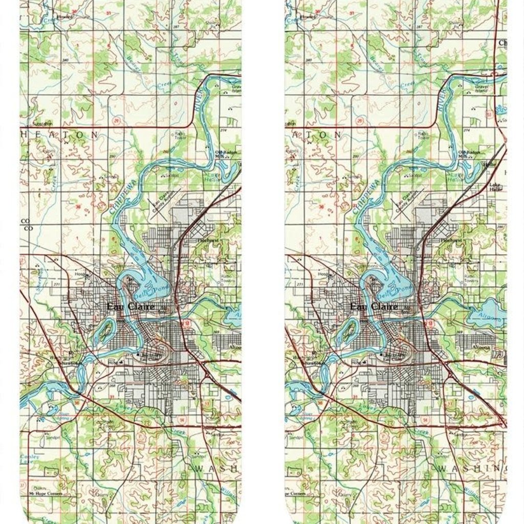 Volume One Socks - Eau Claire Map