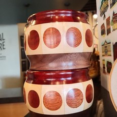 Richard Ryan Wood Bowl w/ Polka Dots