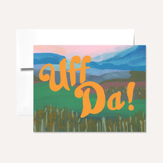 Persika Design Uff Da Greeting Card