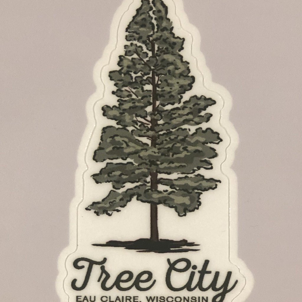 Volume One Die-Cut Sticker - Tree City Eau Claire, Wisconsin