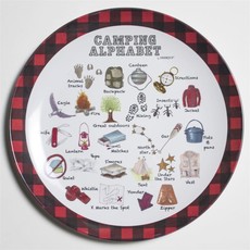 dishique Kid Camping Alphabet Plate