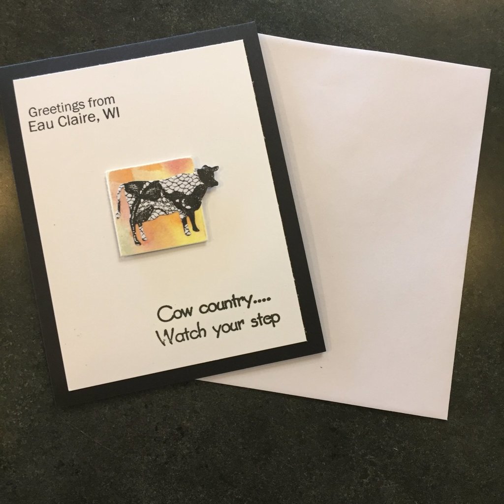 Cari Raynae Cow Greeting Card