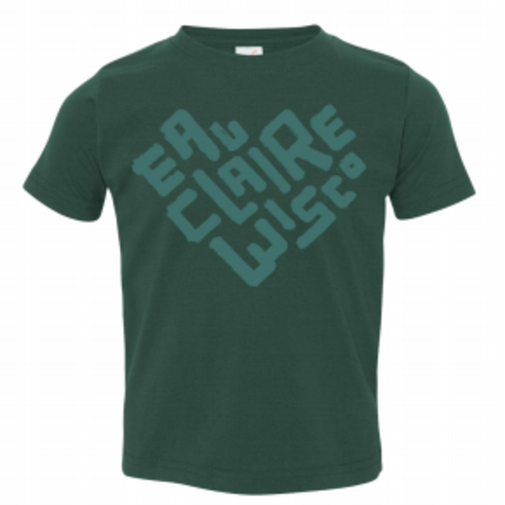 Volume One EC Wisco Heart - Toddler Tee