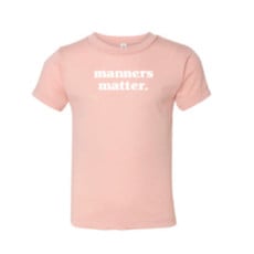 Up North Clothing Toddler Tee - Manners Matter