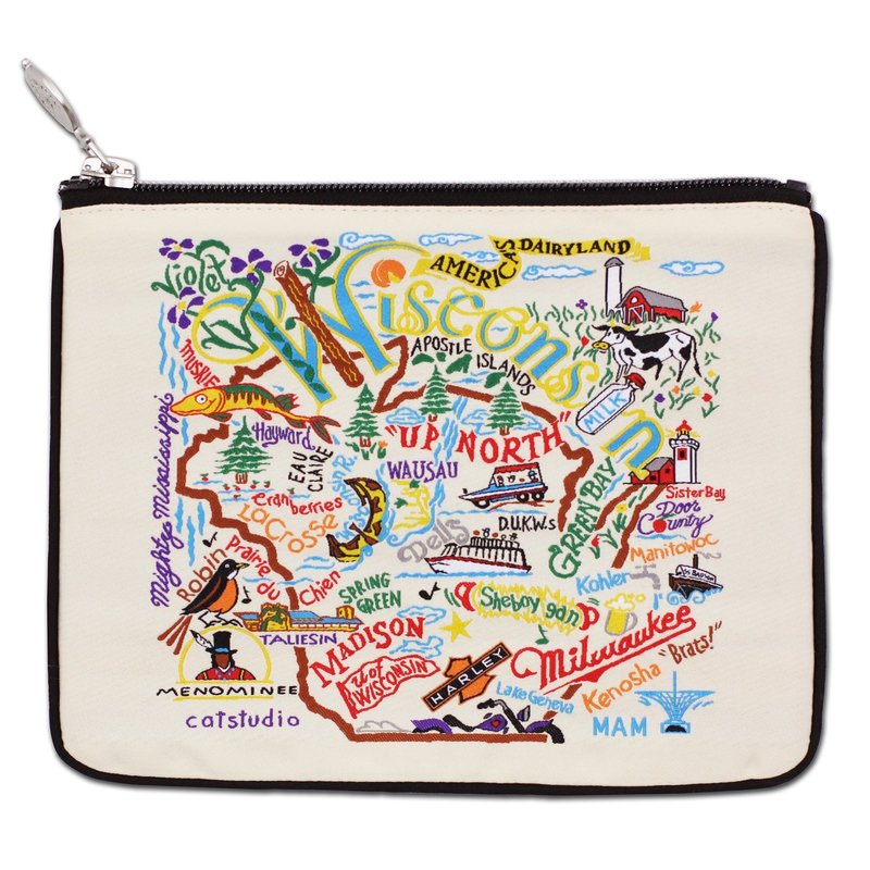 Volume One Wisconsin Zip Pouch