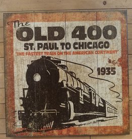 Volume One Wood Sign - Old 400 Train (18X18)