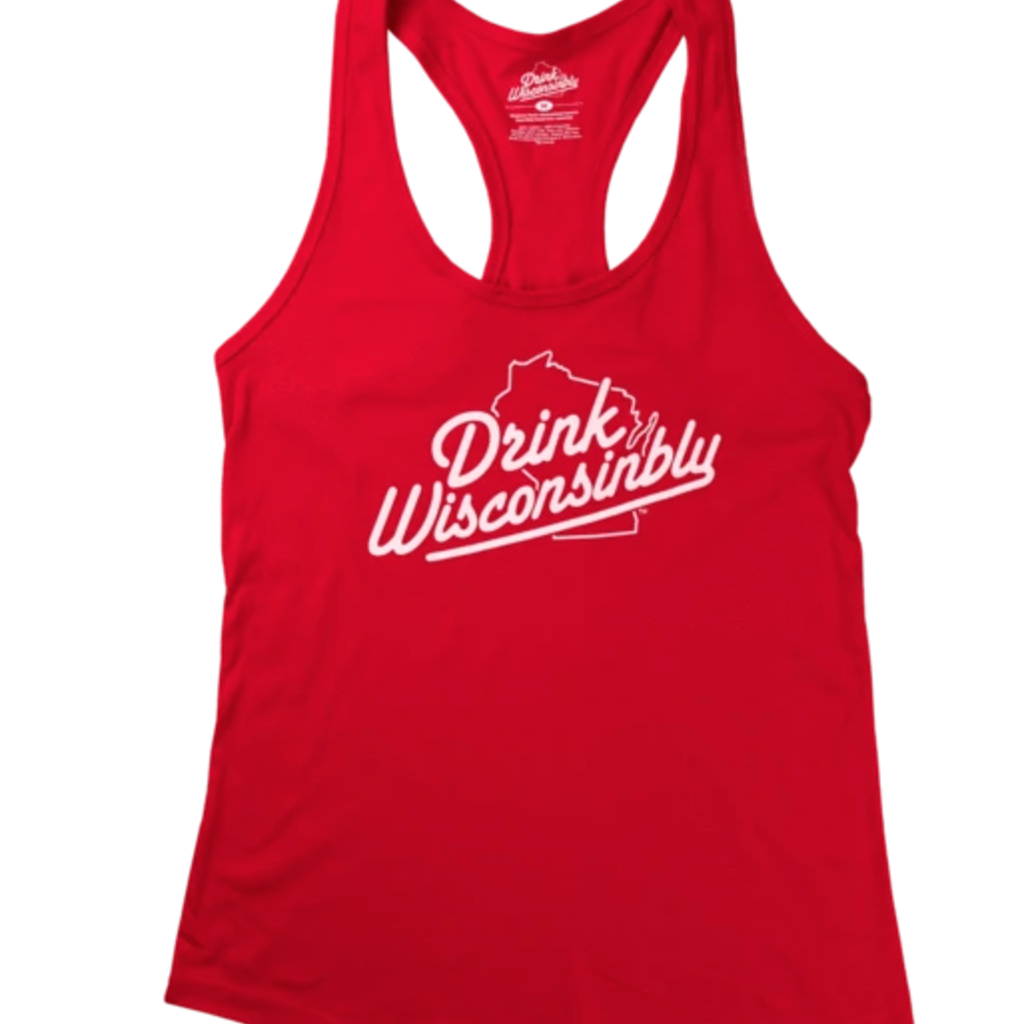Drink Wisconsinbly Tank Top (Red) The Local Store