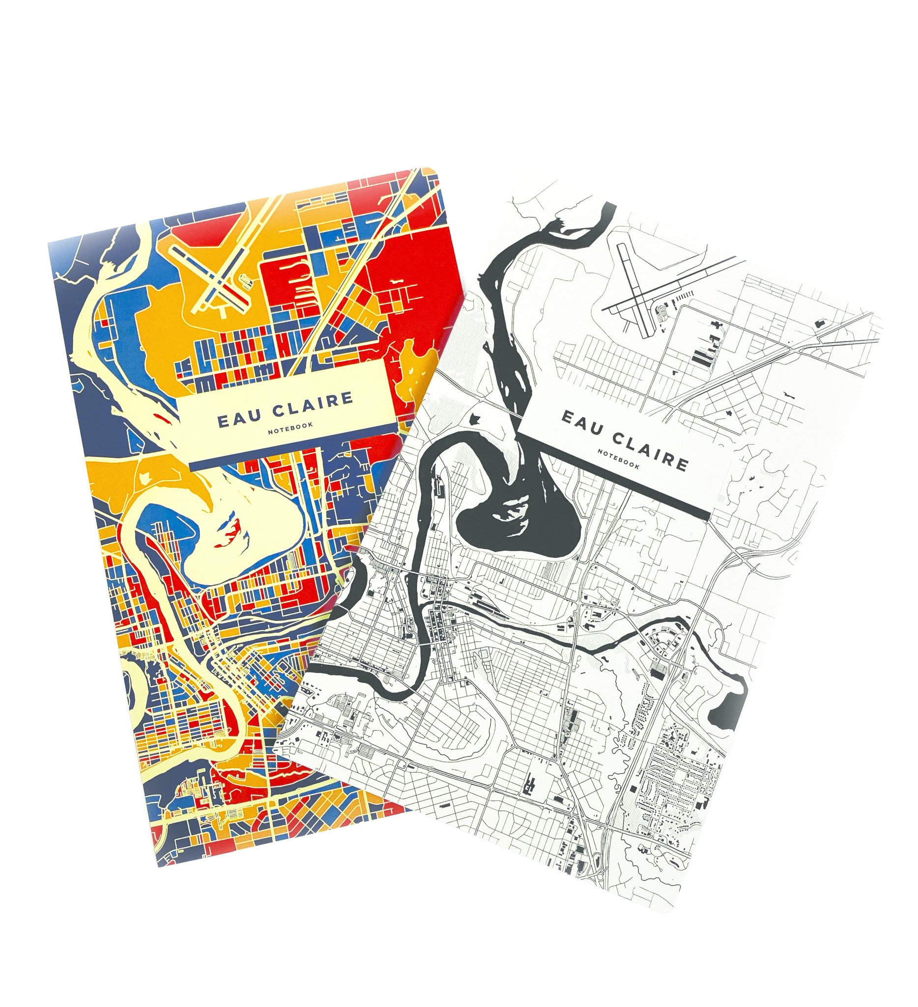 iLikeMaps Notebook - Eau Claire Map Colorful - The Local 