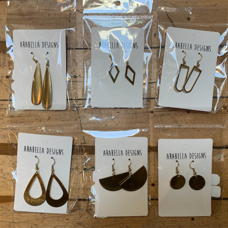 Arabella Designs Brass Earrings - Assorted