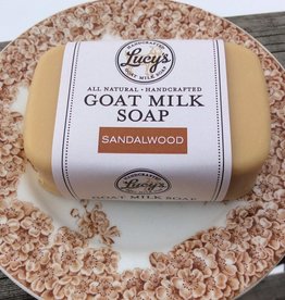 Lucy's Goat Milk Soap Lucy's Goat Milk Soap - Sandalwood Handbar