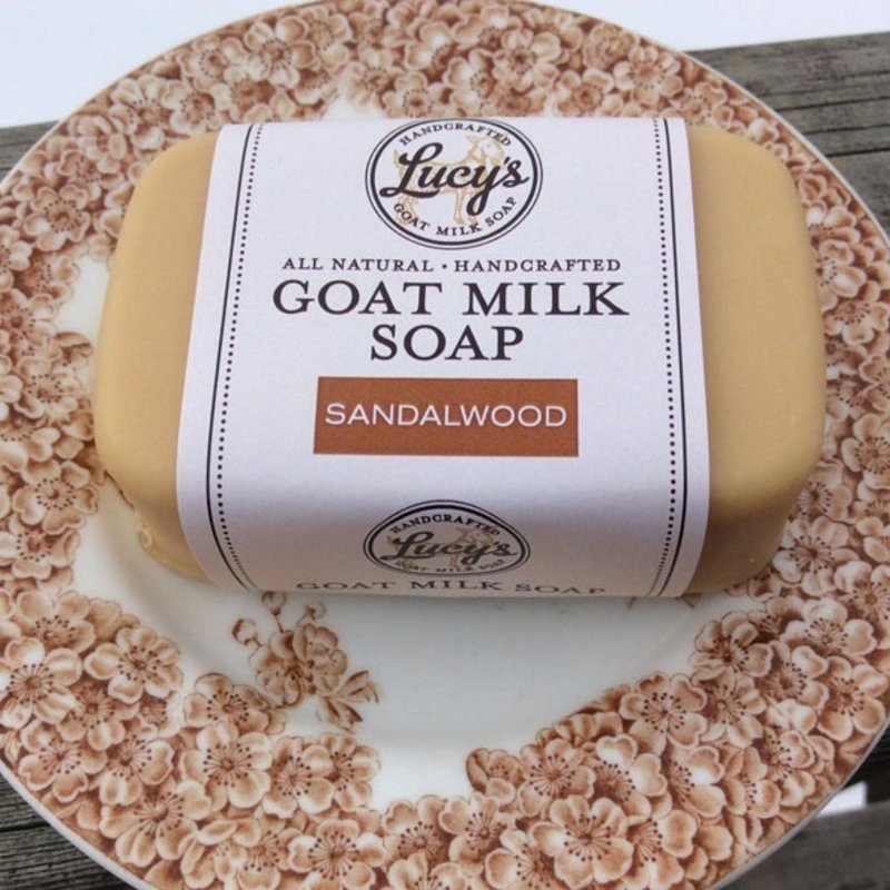 Lucy's Goat Milk Soap Lucy's Goat Milk Soap - Sandalwood Handbar