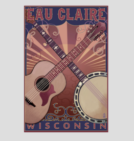 Volume One Eau Claire Guitar & Banjo Print (12x18)