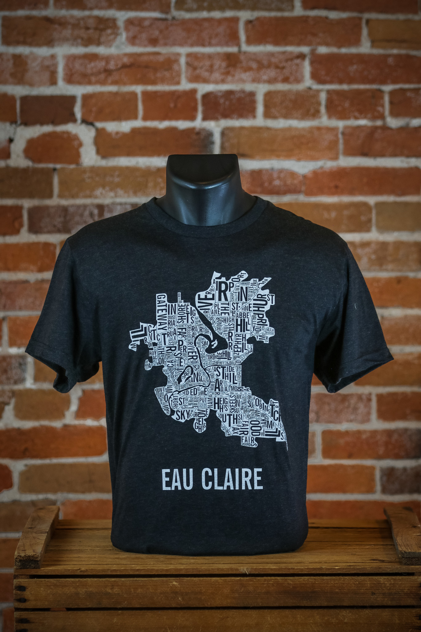 Eau Claire Boundaries Tee (Vintage Black) - The Local Store