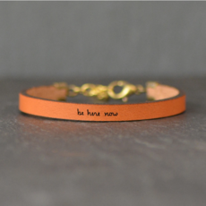 Laurel Denise LLC Leather Bracelet - Be Here Now