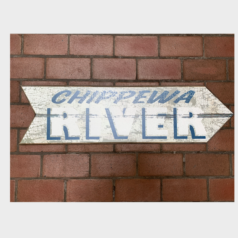 Volume One Chippewa River Arrow - Right Wooden Sign