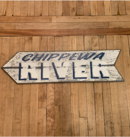 Volume One Chippewa River Arrow - Left Wooden Sign