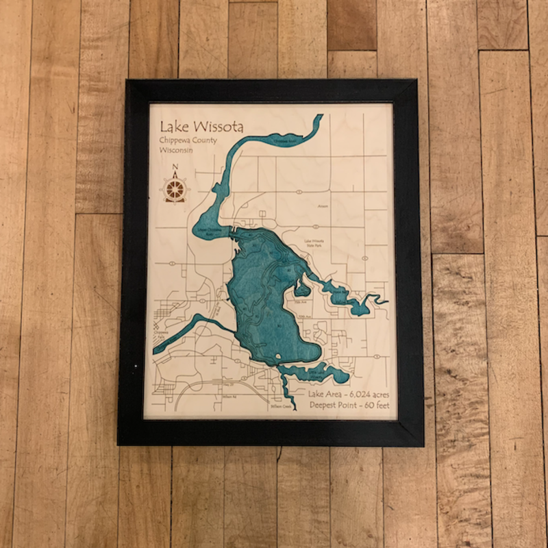 Framed Art - Lake Wissota (11x14)