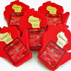 Vern's Cheese Wisconsin Shaped Waxed Cheddar Cheese (4oz)