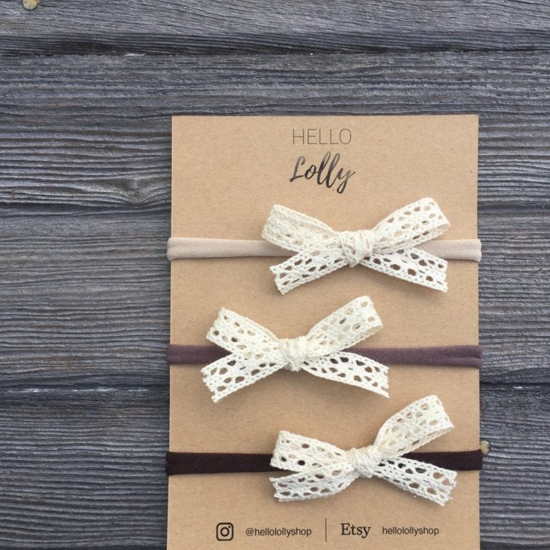 Nylon Headband Bows