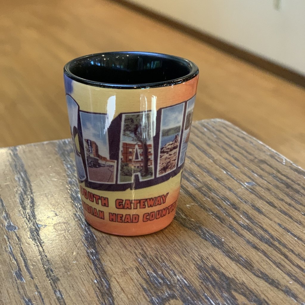 Volume One Shot Glass - Vintage Greetings From Eau Claire