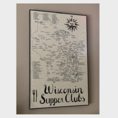 Wisconsin Supper Clubs Map 11x17