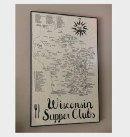 Wisconsin Supper Clubs Map 11x17