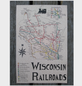 Wisconsin Railroads Map