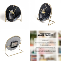 Mod North & Co. Agate Desk Clock (Assorted)