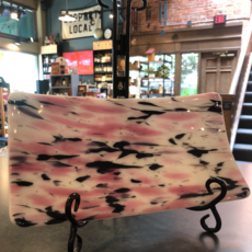 Karen Clark Fused Glass Dish - Assorted Colors (6x11)