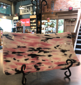 Karen Clark Fused Glass Dish - Assorted Colors (6x11)