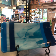 Karen Clark Fused Glass Dish - Assorted Colors (6x11)