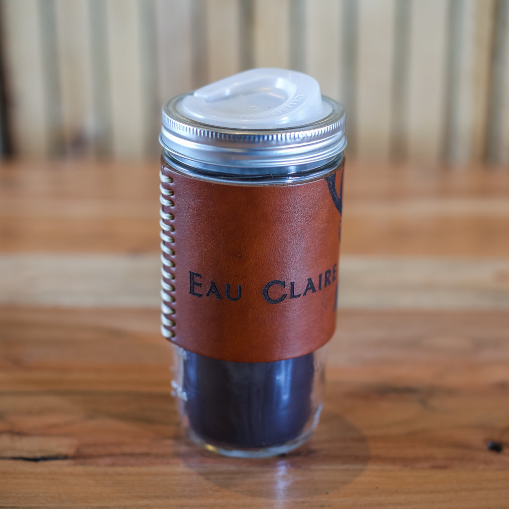 Tactile Craftworks Leather Travel Mug - Eau Claire Stag (24 oz)