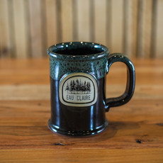 Volume One Stoneware - EC Trees Straight Shot Mug - Royal Green