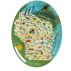 Volume One Melamine Platter - Whimsical Wisconsin