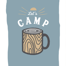 The Social Department Let's Camp Print - 13X19