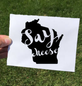 Teapot Marketing Vinyl Decal - Say Cheese