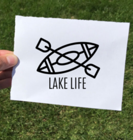 Vinyl Decal - Lake Life Kayak