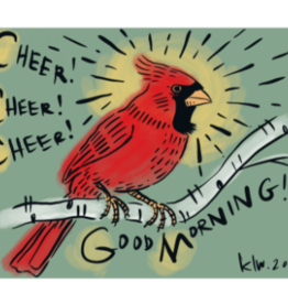 Cardinal Cheer in the Morning (11x14)