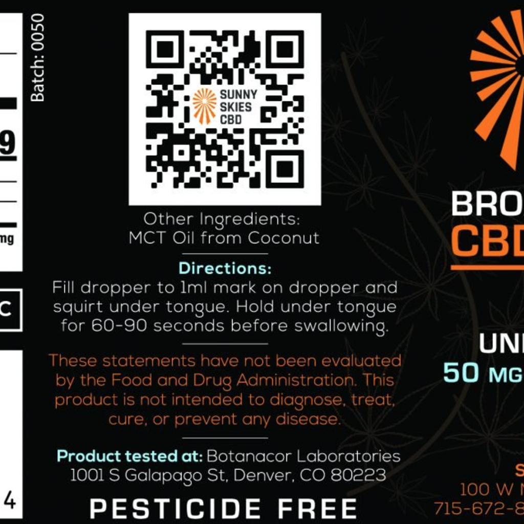CBD Broad Spectrum Tincture (1500mg)