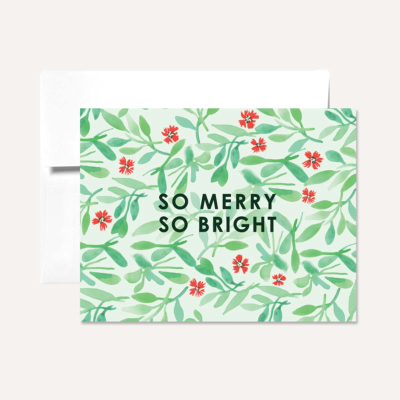 Persika Design Greeting Card - Merry & Bright