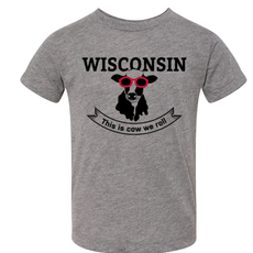 Giltee MKE Youth Triblend Tee - Wisconsin: Cow We Roll